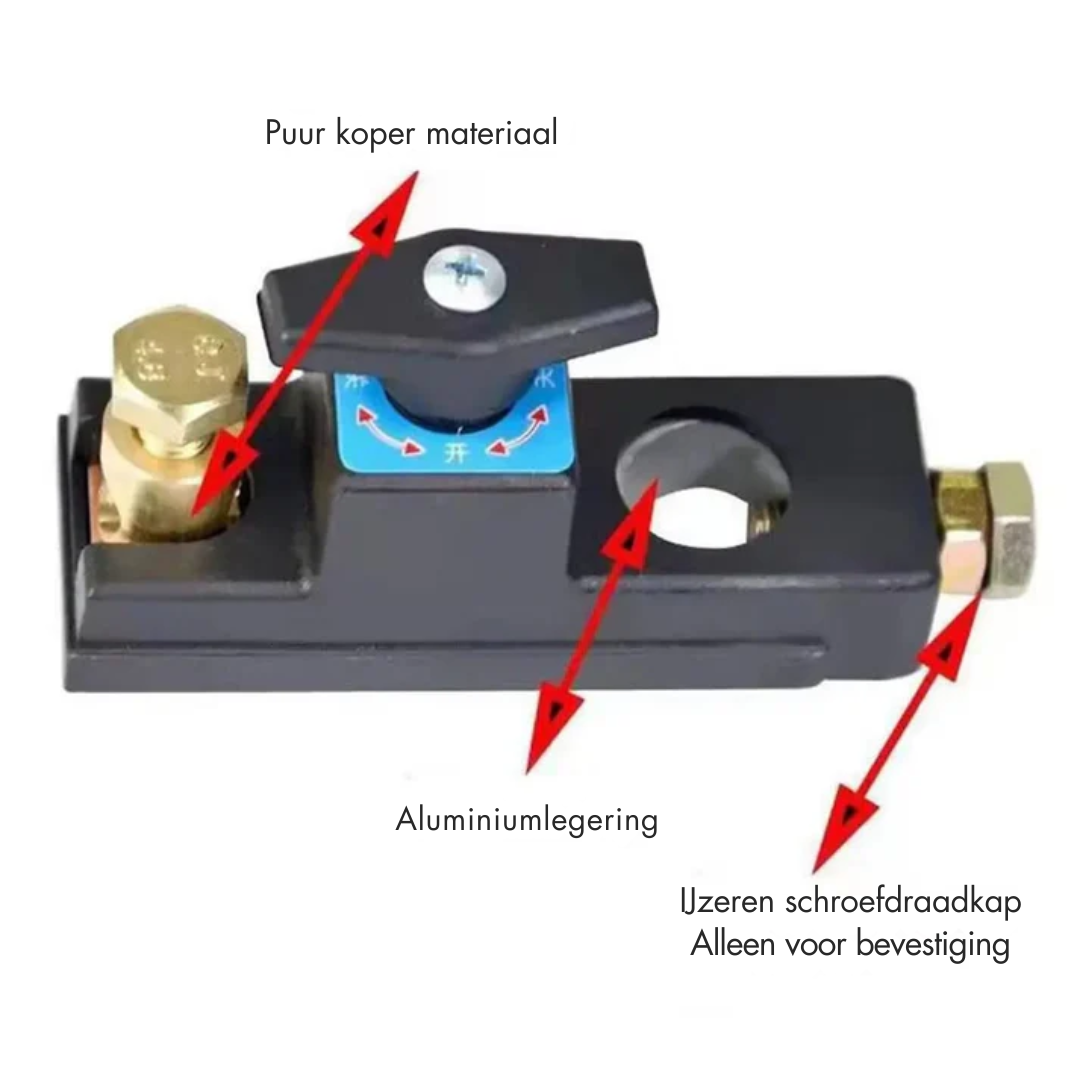 Accuschakelaar – Voorkom lege batterijen met één draai