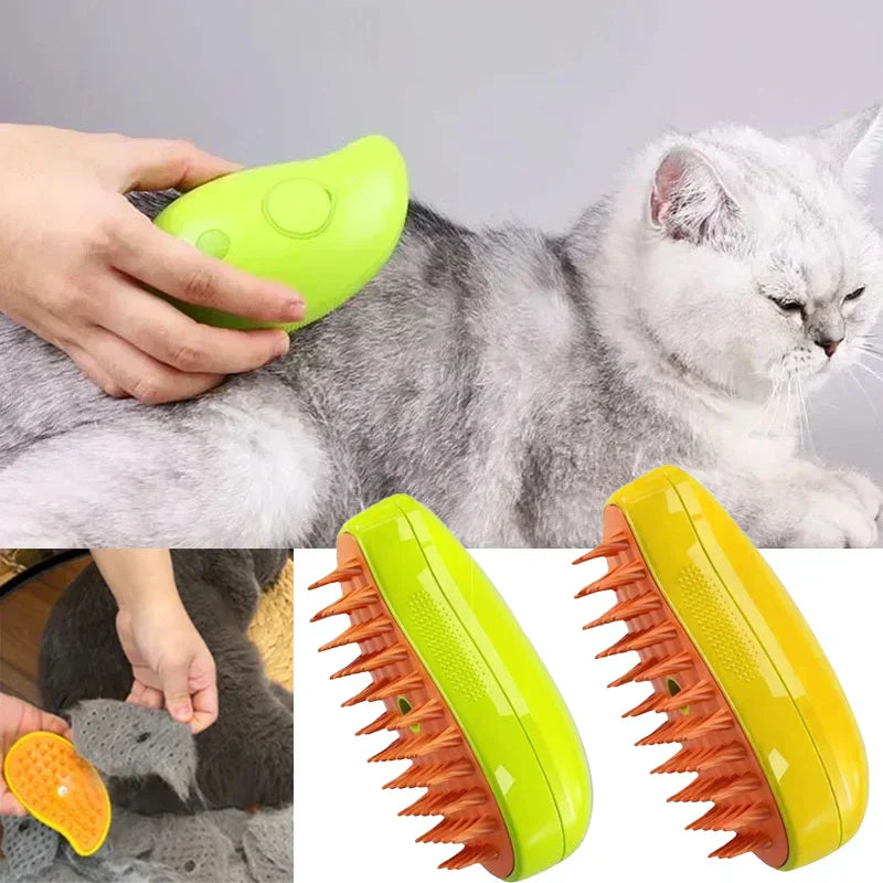 3-in-1 Steamy Katzenbürste
