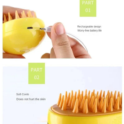 3-in-1 Steamy Katzenbürste
