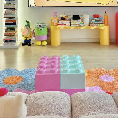Dopamin Lego-Aufbewahrungsbox aus Bausteinen, Wohnzimmerdekoration, Beistelltisch, Wohnzimmer, Aufbewahrung