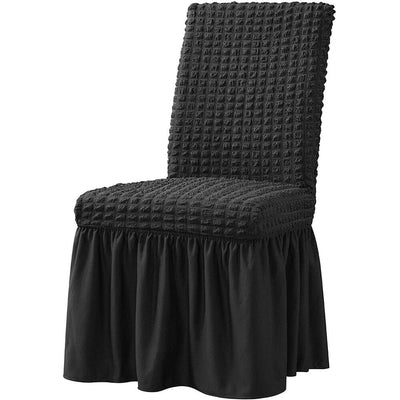 Stuhlhussen mit Rüschen-Design