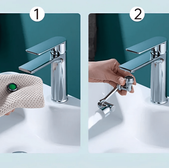 Rotierender Wasserhahn-Aufsatz für einfaches Reinigen