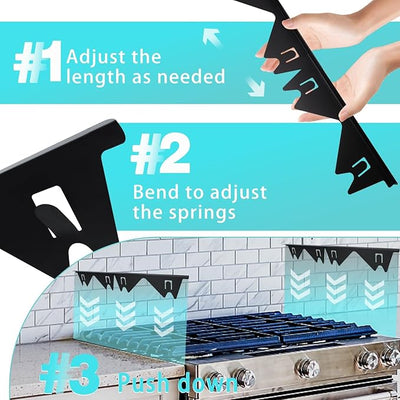 🔥HOT SALE 49% OFF🎁Retractable Stainless Steel Stove Gap Covers