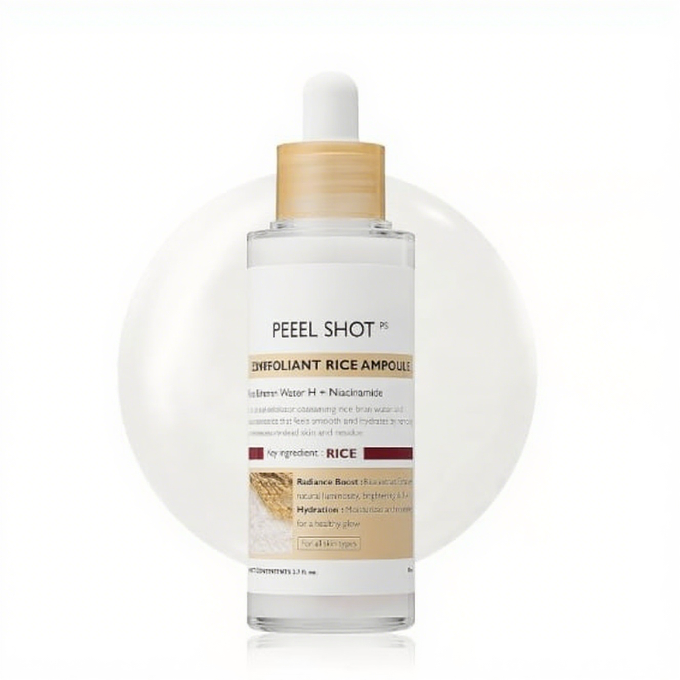 Peel Shot Glow Rice Ampoule Duo - Serums for Brightening, Exfoliating, and Moisturizing🌾