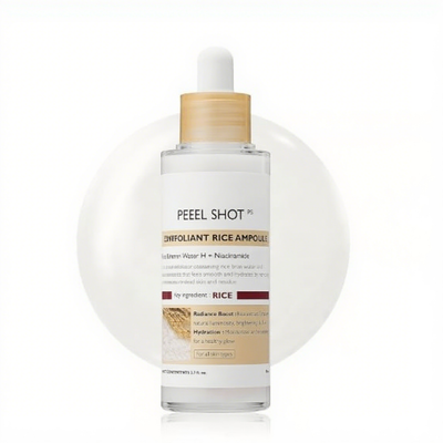 Peel Shot Glow Rice Ampoule Duo - Serums for Brightening, Exfoliating, and Moisturizing🌾