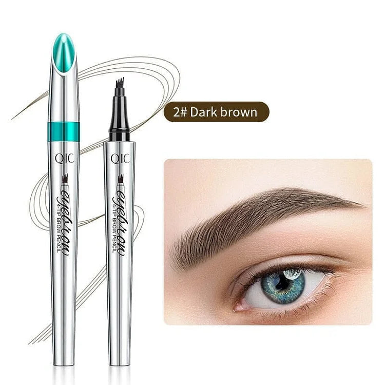 3D Wasserdichter Microblading Augenbrauenstift mit 4-Zack-Spitze – Tattoo-Effekt