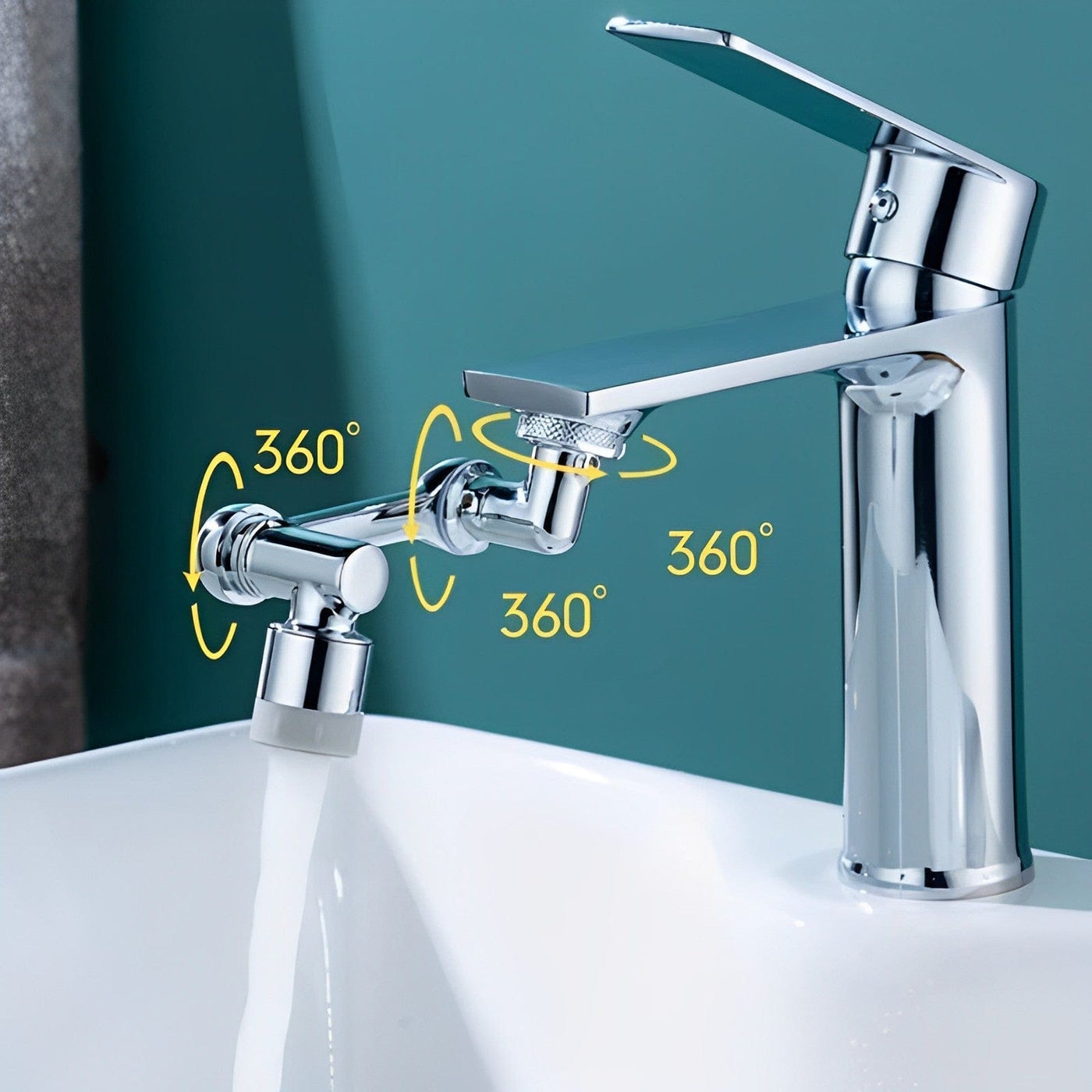 Rotierender Wasserhahn-Aufsatz für einfaches Reinigen