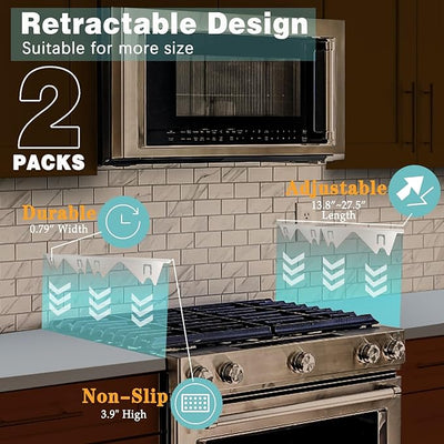 🔥HOT SALE 49% OFF🎁Retractable Stainless Steel Stove Gap Covers