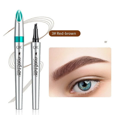 3D Wasserdichter Microblading Augenbrauenstift mit 4-Zack-Spitze – Tattoo-Effekt