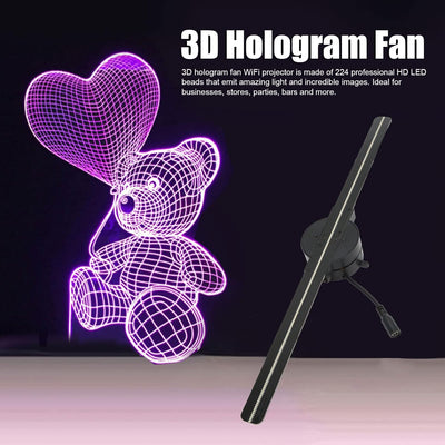 🎄3D Hologramm-LED-Ventilator-Projektor ✨✨ Heißer Verkauf: 60 % Rabatt & kostenloser Versand