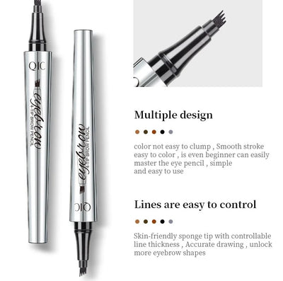3D Wasserdichter Microblading Augenbrauenstift mit 4-Zack-Spitze – Tattoo-Effekt