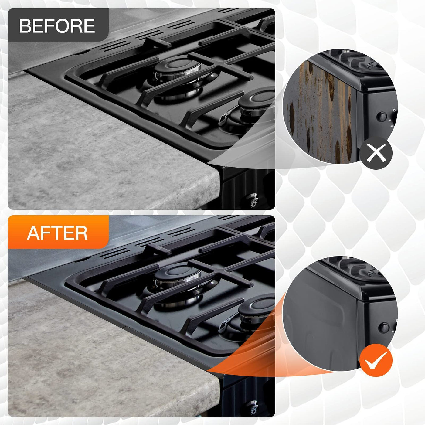 🔥HOT SALE 49% OFF🎁Retractable Stainless Steel Stove Gap Covers