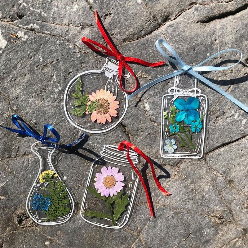 EverBloom Lesezeichen-Set mit getrockneten Blumen
