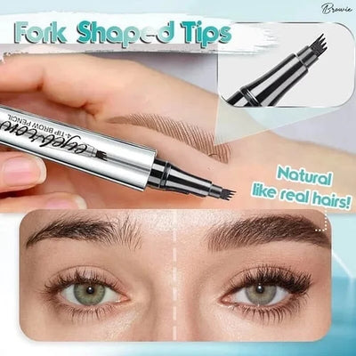 3D Wasserdichter Microblading Augenbrauenstift mit 4-Zack-Spitze – Tattoo-Effekt