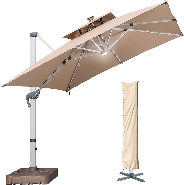 🔥Bestellen Sie noch heute und sichern Sie sich Sonderrabatte🔥 – Outdoor Solar LED Ampelschirm für die Terrasse