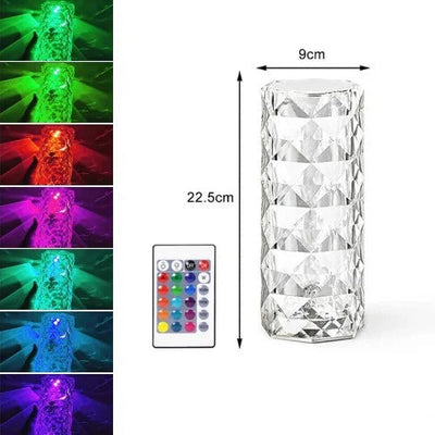 USB-KRISTALLLAMPE MIT 16 FARBEN